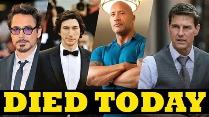 2 Actors Died Yesterday: Honoring Their Legacies and Contributions to the Film Industry