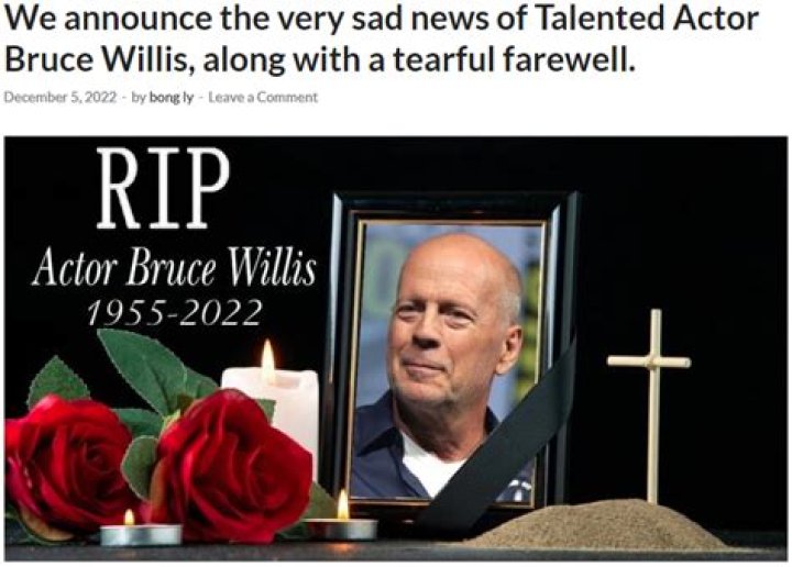 Bruce Willis: Debunking the "Bruce Willis Dead" Rumors