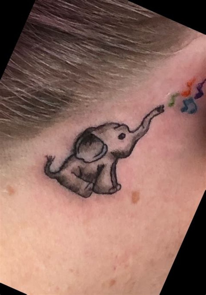 Elephant Tattoo Behind the Ear: A Symbol of Strength, Wisdom, and Individuality