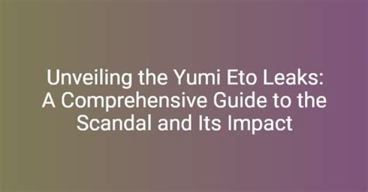 Yumi Eto Bio: A Comprehensive Look into the Life and Career of the Talented Yumi Eto